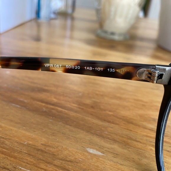 PRADA  BLACK EYEGLASSES - Picture 3 of 4